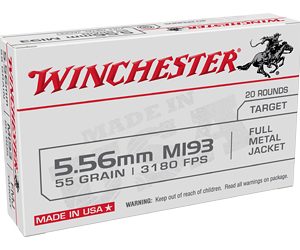 WIN M193 5.56 55GR FMJ 20/1000