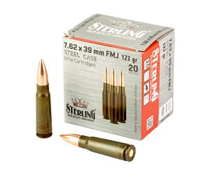 STERLING SC 762X39 123GR FMJ 20/1000