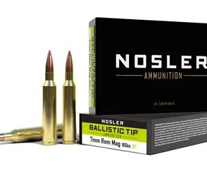 NOSLER 7MM REM MAG 160GR BT 20/200