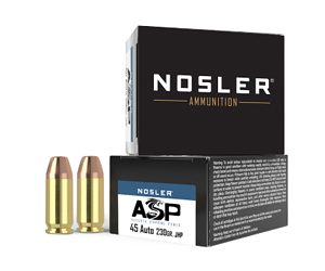 NOSLER ASP 45ACP 230GR HG JHP 20/400