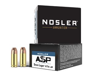 NOSLER ASP 9MM 147GR HG JHP 20/400