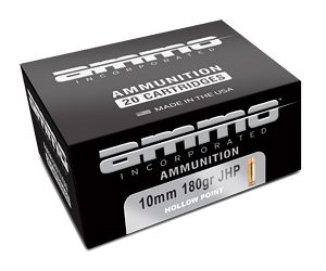 AMMO INC 10MM AUTO 180GR JHP 20/200