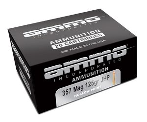 AMMO INC 357 MAG 125GR JHP 20/200