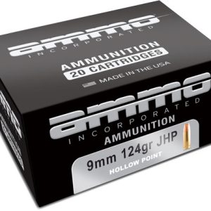 AMMO INC 9MM LUGER 124GR JHP
