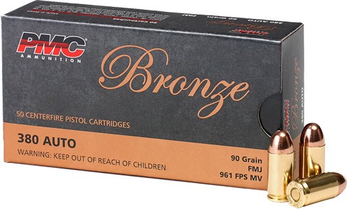 PMC 380 ACP 90GR FMJ