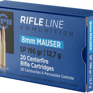 PPU 8MM MAUSER 196GR JSP