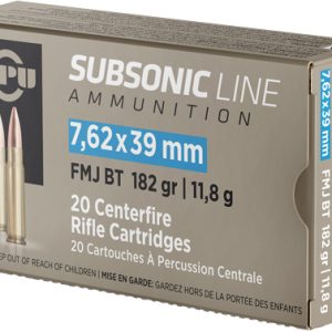 PPU SUBSONIC 7.62X39 182GR FMJ